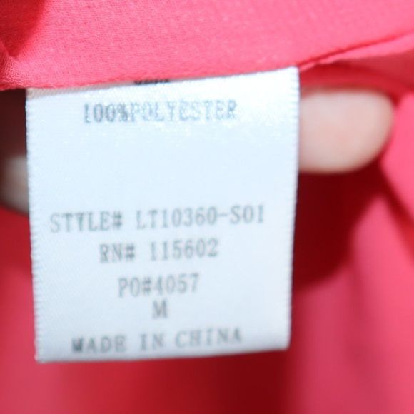 Lush Coral Long Sleeve Kimono Women's Size M - Picture 4 of 4